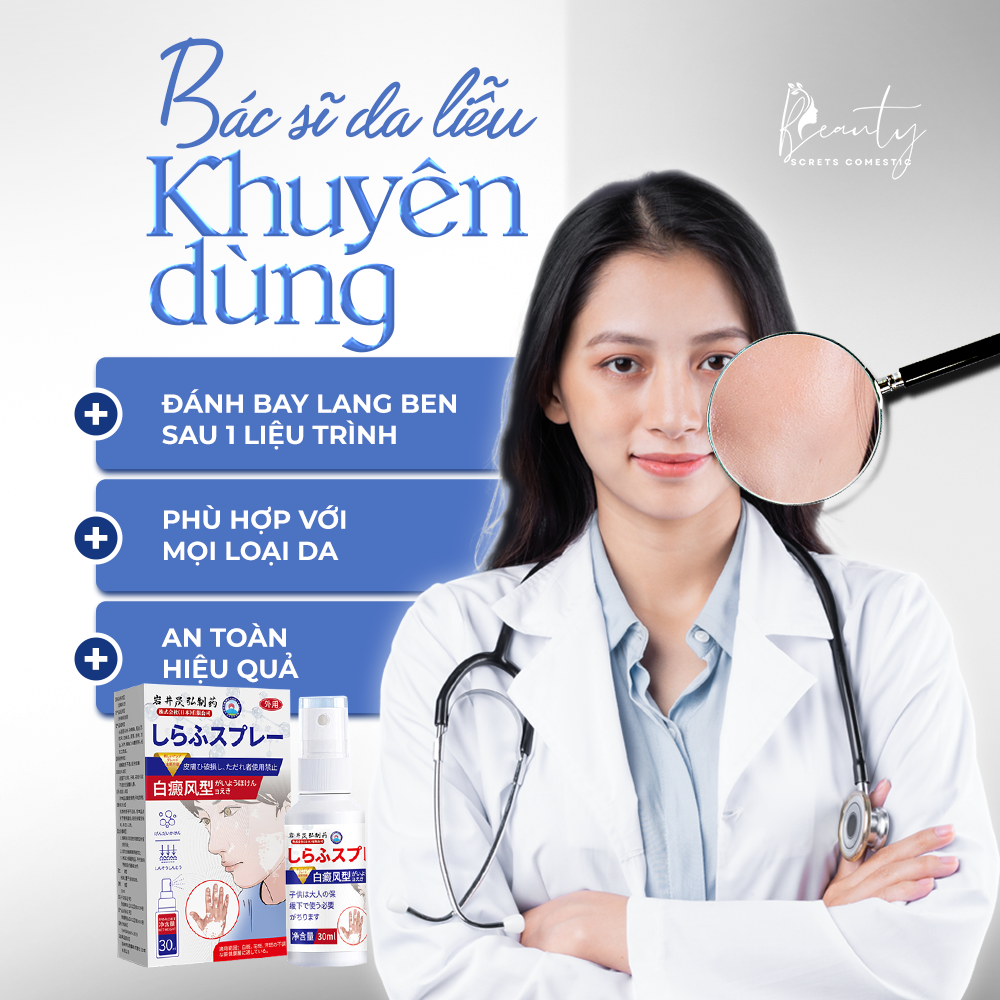 Xịt lang ben, bạch biến Iwai