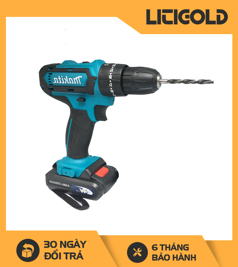 [CAO CẤP] Bộ Máy Khoan Makita 24v 2 Pin Sạc Kèm Nhiều Đầu Vặn - Litigold