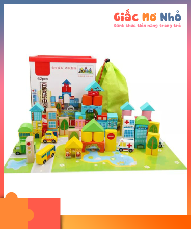 Bộ Xếp Hình Thành Phố Thông Minh (62 Chi Tiết)
