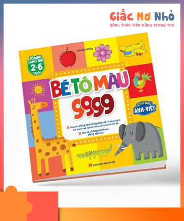 Sách Tô Màu Sáng Tạo Song Ngữ 9999