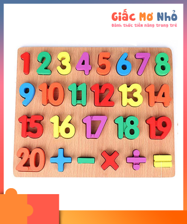 Bảng 20 Số Bằng Gỗ