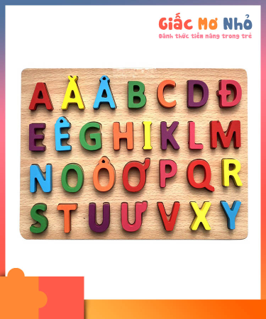 Bảng Chữ Cái Tiếng Việt In Hoa 30 x 22 cm