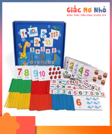 Bộ Thẻ Toán Học Kèm Que Tính