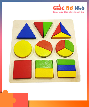 Bảng Xếp Khối Phân Số Montessori