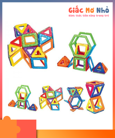 Bộ Ghép Hình Nam Châm 40 Chi Tiết