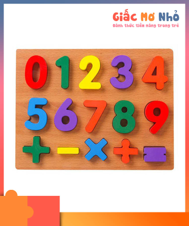 Bảng Số Đếm Bằng Gỗ 20x30cm