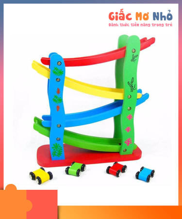 Ván Trượt Xe 3 Tầng Bằng Gỗ