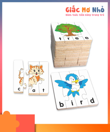 Bộ Xếp Hình Học Chữ Tiếng Anh