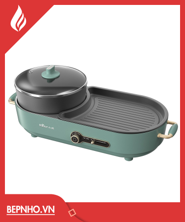 Nồi Lẩu Nướng Đa Năng Bear 2 Trong 1 