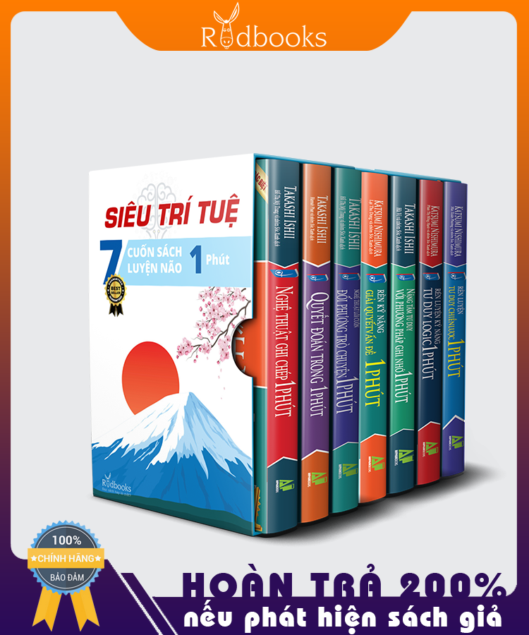Siêu Trí Tuệ - 7 Cuốn Luyện Não Trong 1 Phút Bán Chạy Nhất Nhật Bản (Tái bản mới nhất)
