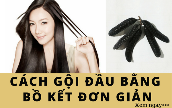 Cách gội đầu bằng bồ kết đơn giản