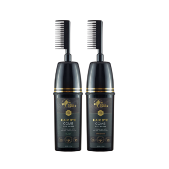 Combo Lược Phủ bạc Hắc Nhân Sâm Màu Đen & Nâu Đen