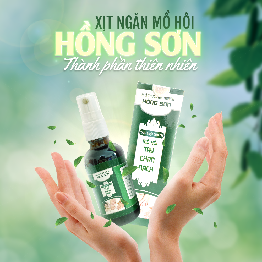 Xịt Ngăn Mồ Hôi Tay Chân Hồng Sơn